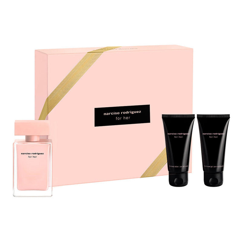 NARCISO RODRIGUEZ for her eau de parfum cofanetto (50ml+crema c. 50ml + gel doccia 50ml)