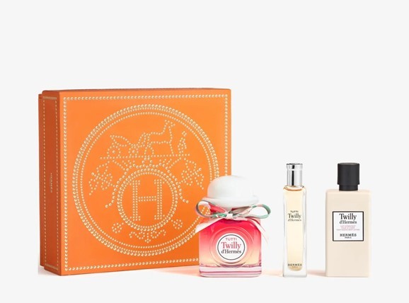 HERMES tutti twilly eau de parfum cofanetto (85ml+15ml+ crema corpo 80ml)