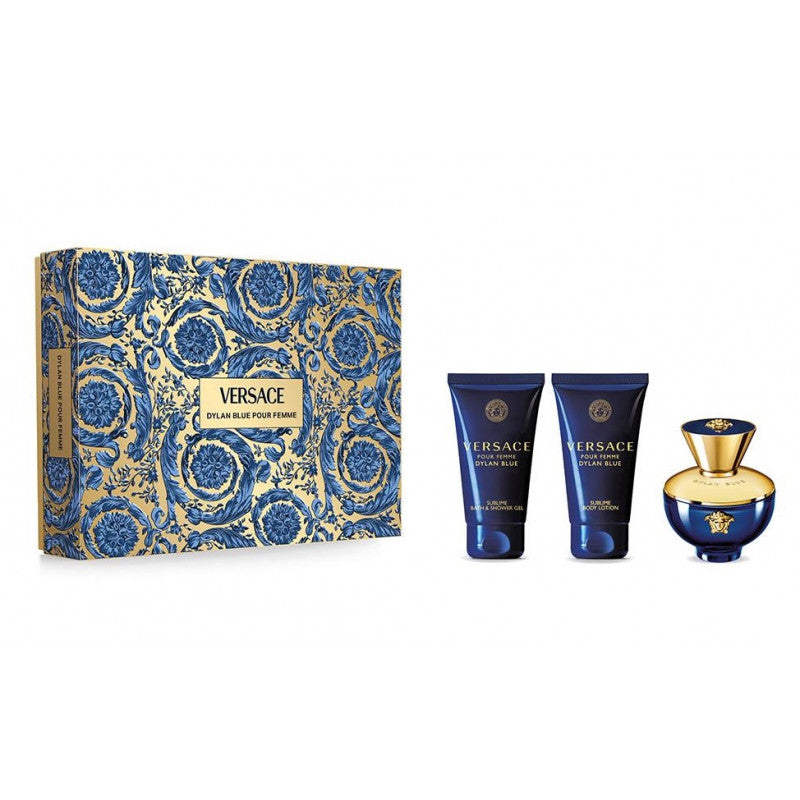 VERSACE pour femme dylan blue eau de parfum cofanetto (50ml+ crema c. 50ml)